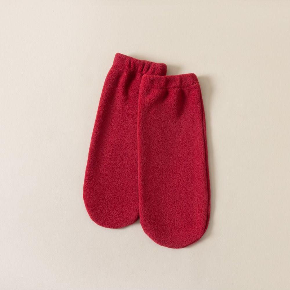 Warm Fleece Sleep Socks Plush Winter Floor Socks Cute Sleeping Socks Women Puerpera