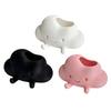 Cloud Shaped Storage Holder, Cute Smiling Face Decor, Multi-Functional Organizer for Pen Succulents & Makeup Brush, Compact Ornament for Desktop Decor