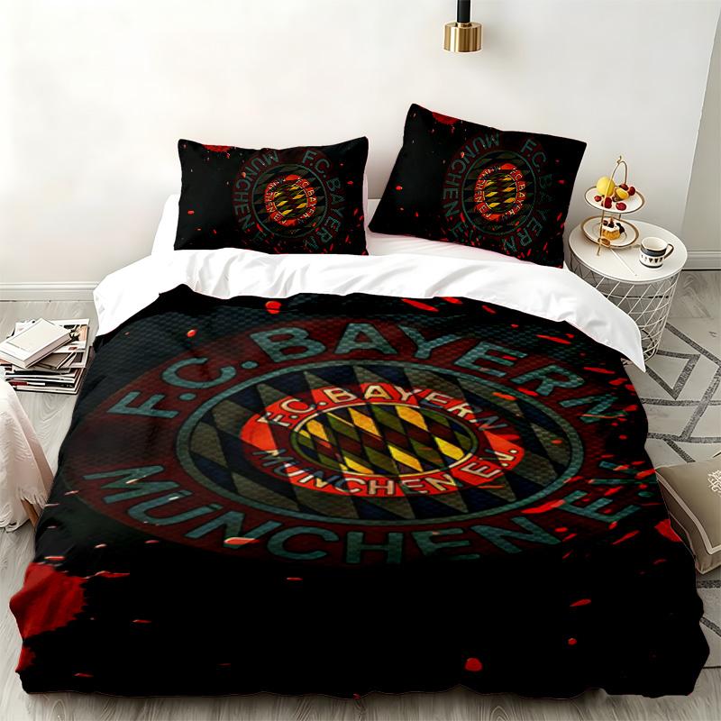 Bayern 3pc set Perfect for bedroom use Comfortable bedding set includes a duvet cover and two pillowcases Ideal birthday or Christmas gift