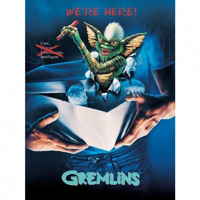 Gremlins Печать на холсте в полоску в рамке