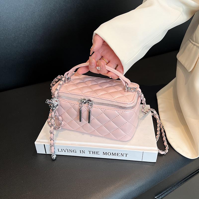 Ielgy High-End Rhombus Portable Chain Bag All-Match Simple Classy Small Square Bag Shoulder Crossbody