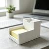 3D-печатный органайзер для стикеров для настольного использования с задним слотом и передней зоной для хранения для офисного стола, учебного уголка и домашнего стола