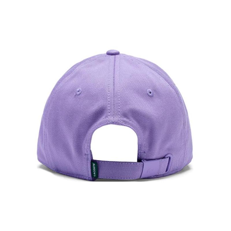 Lacoste Pattern Design Cotton Cap Unisex Couple Style Purple Curved Brim Dome Graphic Casual Duckbill RK0491