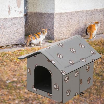 Кошачий домик для уличных кошек Feral Kitty, зимняя мебель, товары для домашних животных, маленькие собаки, щенки