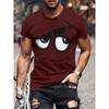 3D Graphic Men's Casual Men's Novelty Graphic Tee Casual Polyester A-Line T Shirt Mashable Shirt
