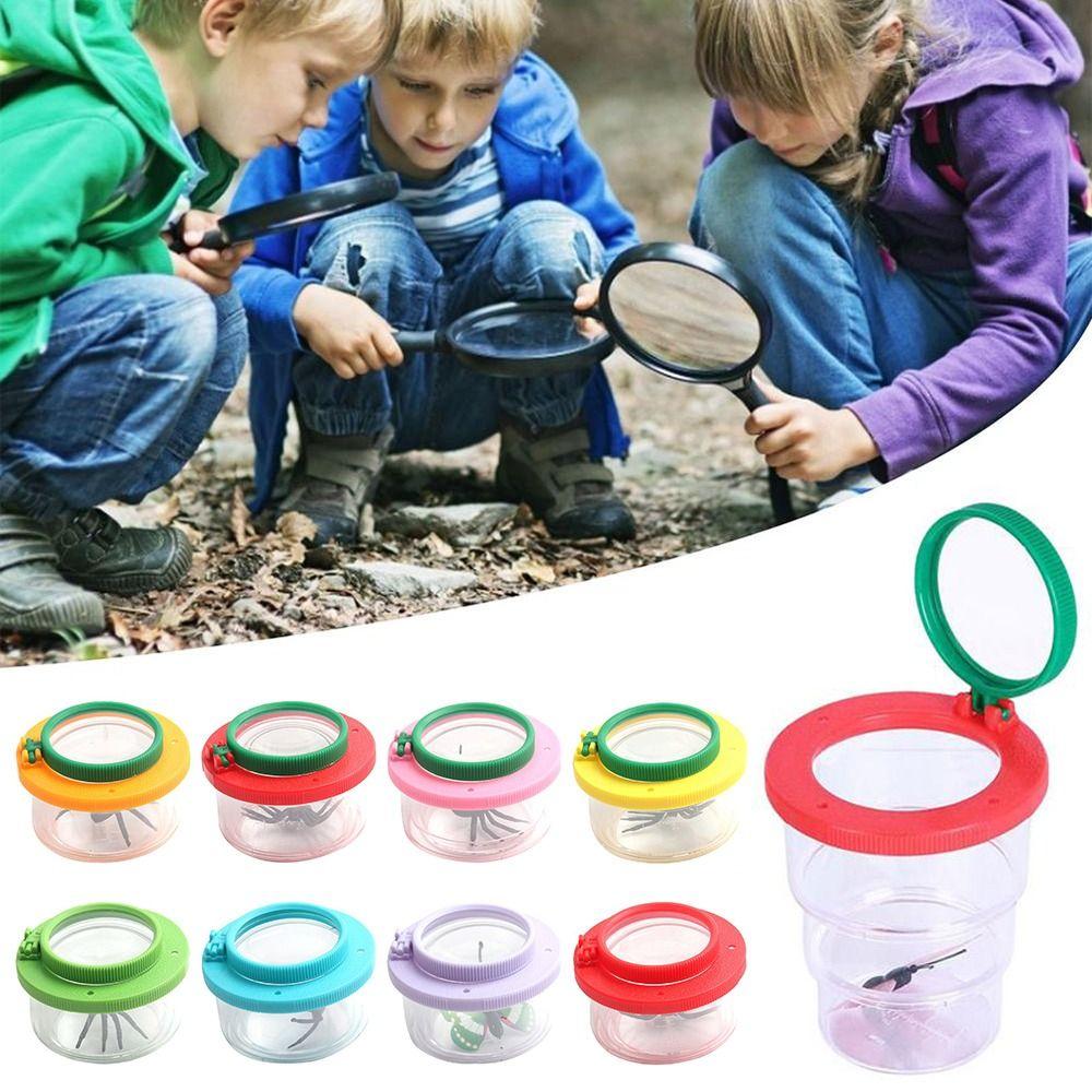 Development Toy Kids Gift Insect Box Magnifier Insect Observer Kit Bug Viewer Insect Catcher Cage