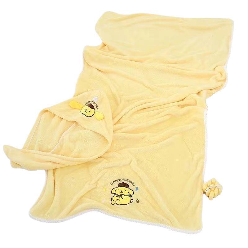 Cute Pompompurin Bath Set: Soft, Quick-Drying, Absorbent Towels with a Delicate Touch