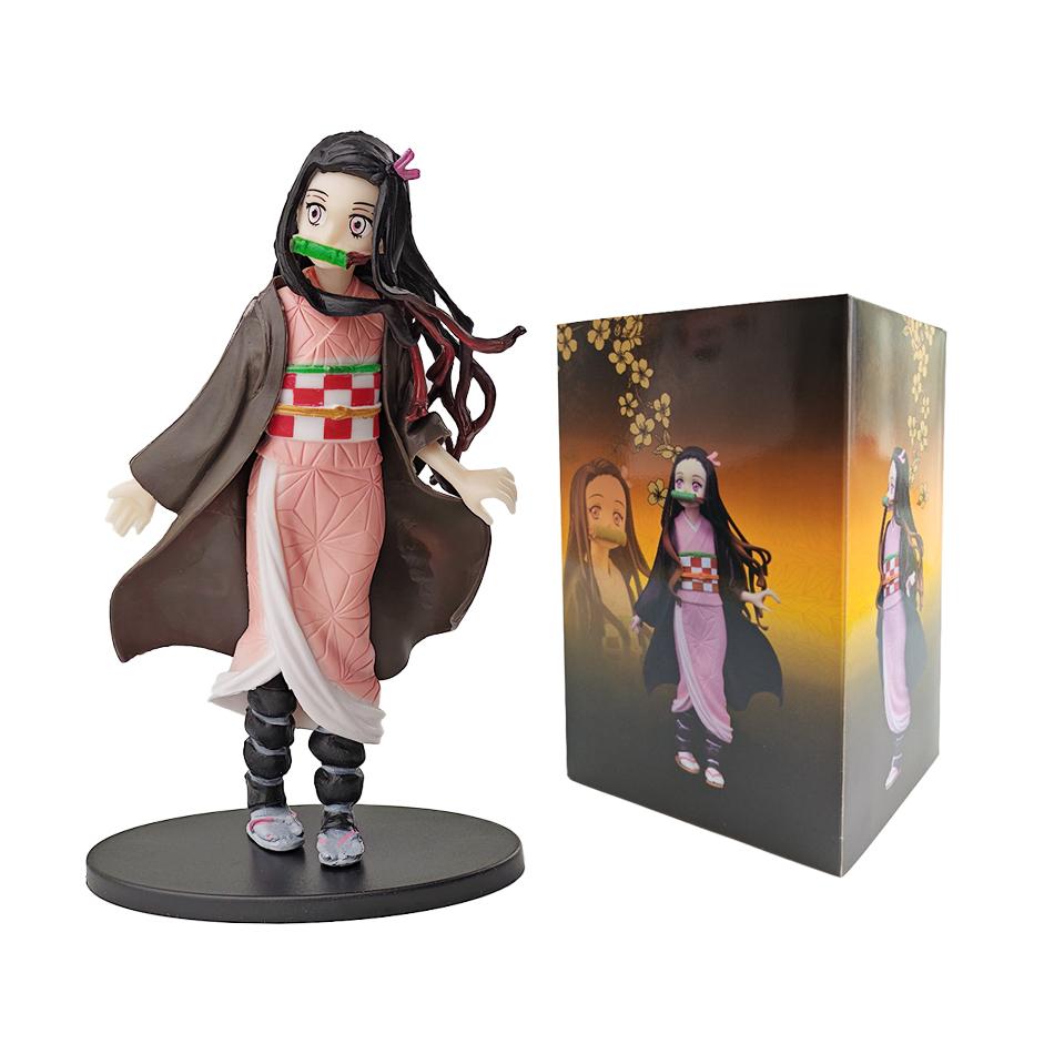 Аниме Demon Slayer Kimetsu no Yaiba фигурка Камадо Танджиро фигурка Agatsuma Zenitsu Nezuko Warrior ПВХ модель игрушки