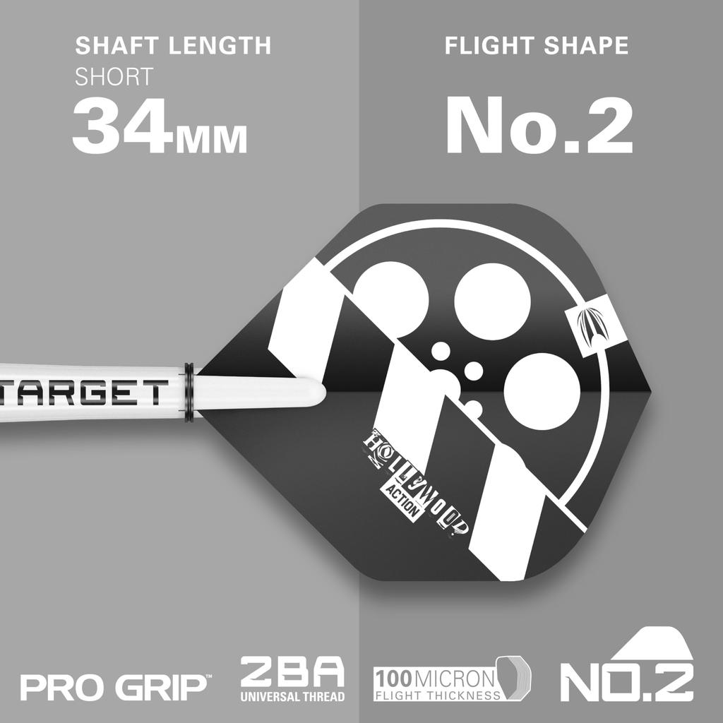 Target Дартс Крис Доби Голливуд Экшн Вольфрамовый Стальной Наконечник Swiss Point Набор Дротиков 23Г Издание Игрока Про Гриф Шафт Про Ультра SP Инструмент Включен 90% –