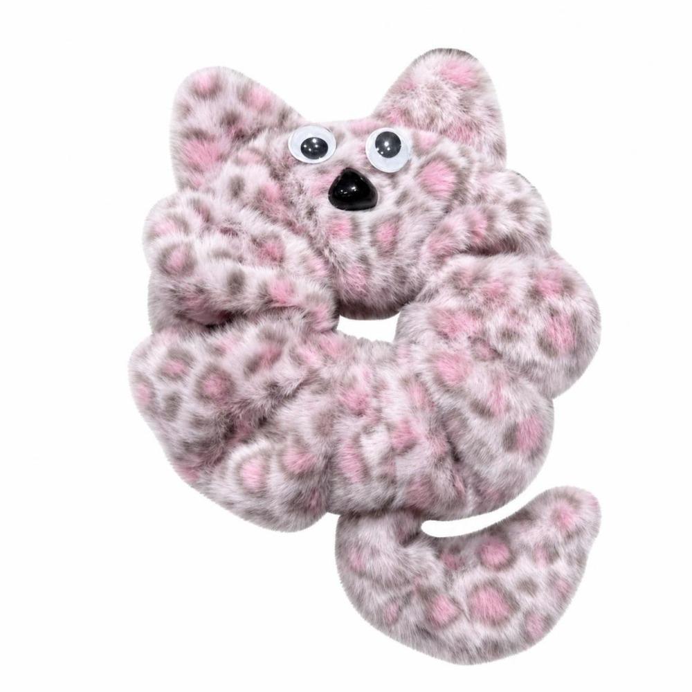 Plush Fabric Plush Cat Headband Cat Shape Plush Scrunchies Kitten Headband For Girls Women