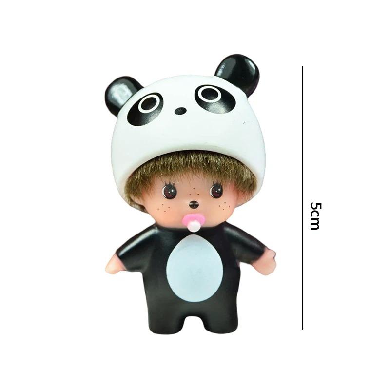 Hello Kitty Monchhichi Виниловая фигурка Брелок Милый Аниме Брелок Автомобиль Сумка Подвеска Настольное украшение Свадебный подарок для фанатов Дети