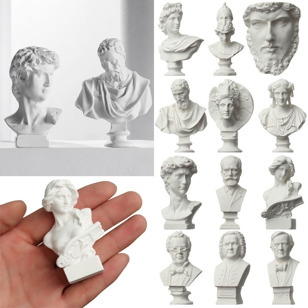Home Decor Drawing Practice Gypsum Bust Portraits Plaster Statue Greek Mythology Famous Sculpture