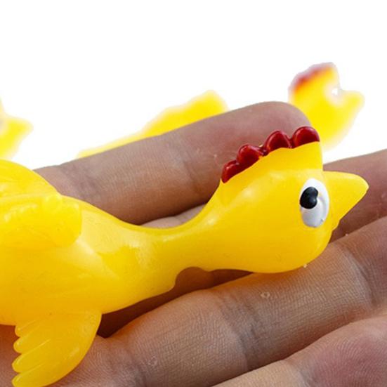 10Pcs Chicken Catapult Party Toys Stretchy Rubber Fun Gifts Favors Novelty Toys Ejection Turkey for Kids