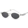 Y2k Rhinestone Sunglasses Bling Anti-Blue Light Spectacles Convenient Oval Women Sunglasses  Travel