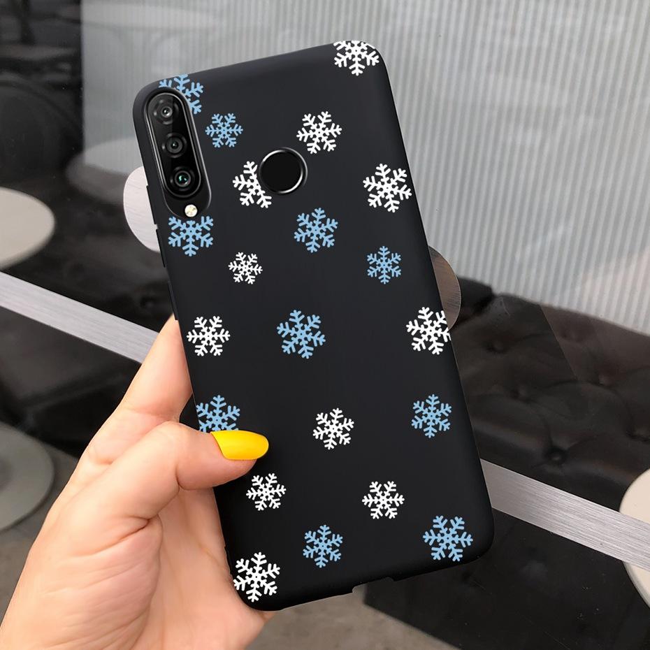 For Huawei P30 Lite Phone Case Flower Girl Pattern Soft Silicon Cover For Huawei P30 Pro Lite Case Cute Funda P 30 P30lite Cases