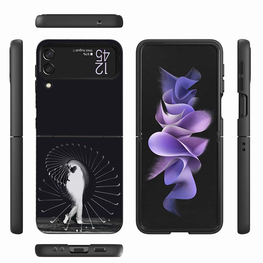Чехол для телефона Samsung Z Flip 6 7 5G Z Flip 5 Galaxy Z Flip 3 4 5G ZFlip, ударопрочный жесткий чехол TPU, для активного отдыха, спорта, гольфа