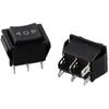 10pcs 6 Pin Terminals Double Reset Switch KCD4 Push Button Switch  Electrical Products