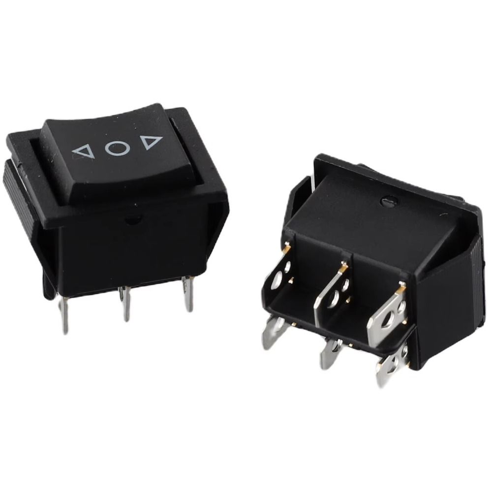 10pcs 6 Pin Terminals Double Reset Switch KCD4 Push Button Switch Electrical Products