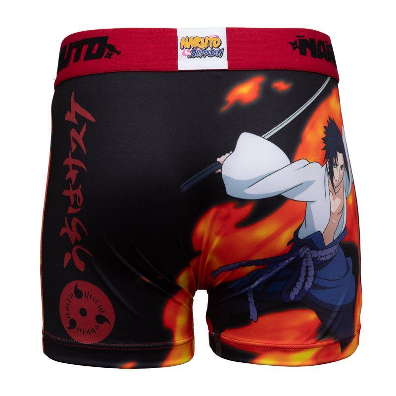 FREEGUN Boys' Red Elastic Naruto Shippuden Boxer Shorts
