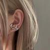 Fashion Punk Irregular Hip-Hop Personality Hollow Earrings Clip Girls Party Gifts