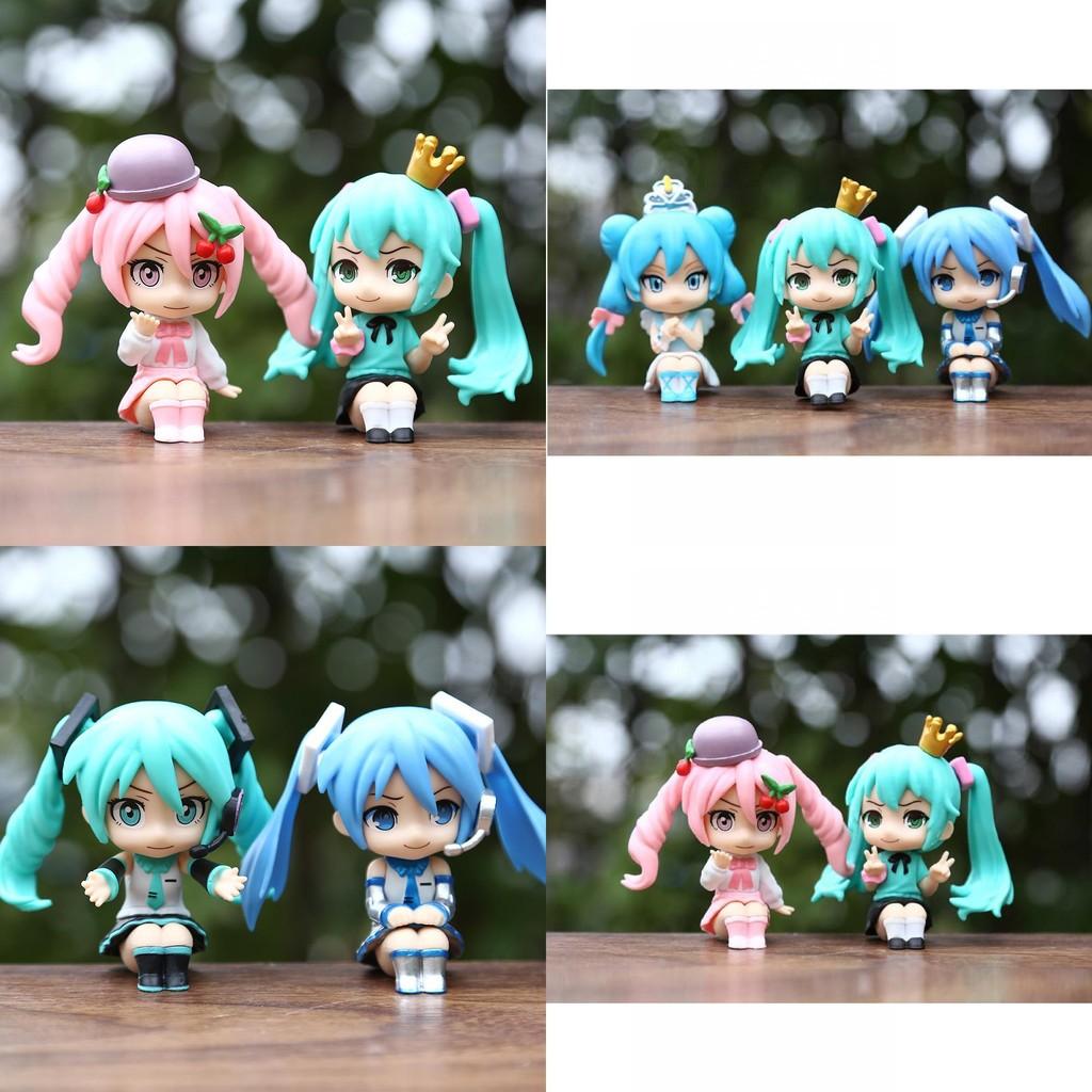 Очаровательная аниме-кукла в версии Q, коллекционная ПВХ-фигурка, идеально подходящая для украшения автомобиля