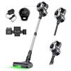 MOOSOO YC1 Cordless Vacuum Cleaner, 12kPa High Suction, Up To 40min Runtinte, LED Display, Multi-Cyclone Filtration System