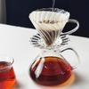 Набор для ручного заваривания кофе, кофейник с большим дном для совместного использования, термостойкий стеклянный фильтр-воронка V60 с подвесной ручкой, посуда для заваривания