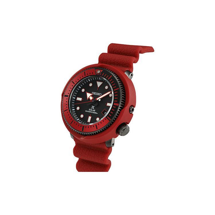 Seiko Prospe Солнечный механизм Силиконовый ремешок Часы Унисекс Черный циферблат SNE581P1