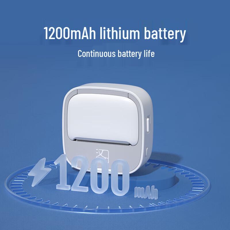 Hanyin M1 Умный портативный Bluetooth-принтер этикеток с термопечатью, штекер CN (адаптер в комплекте)