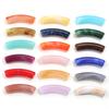 30pcs/lot Acrylic Curved Tube Beads Dual Color Thin Bamboo Shape Loose Spacer Bead For DIY Bracelet Necklace Jewelry Accessories