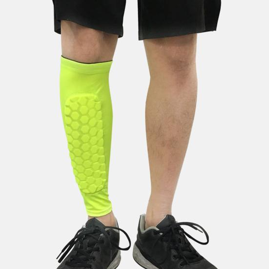 Футбольные щитки для голени для молодежи и взрослых, компрессионный рукав для голени с сотовыми накладками, спортивная защитная экипировка для футбола, бейсбола, катания на лыжах, хоккея