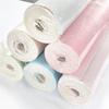 5 Meters / Roll 3D Self-adhesive Thicken Waterproof Wallpaper Linen Textured Pure Color Home Decorative Refurbished Sticker