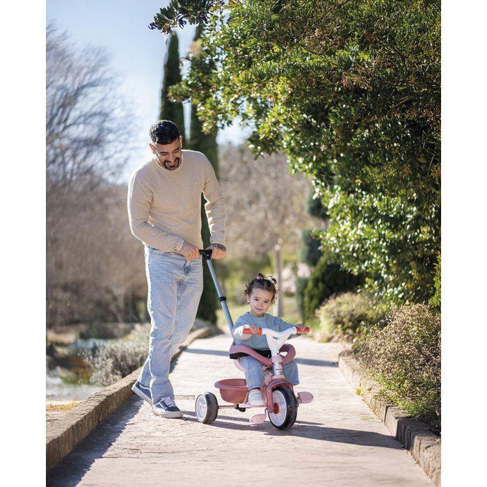 Smoby - Tricycle Be Move Confort Rose - Dès 10mois - Fabriqué en France