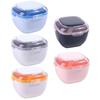 Sealed Orthodontic Retainer Storage Case Plastic Denture Soaking Cleaning Box  Travel