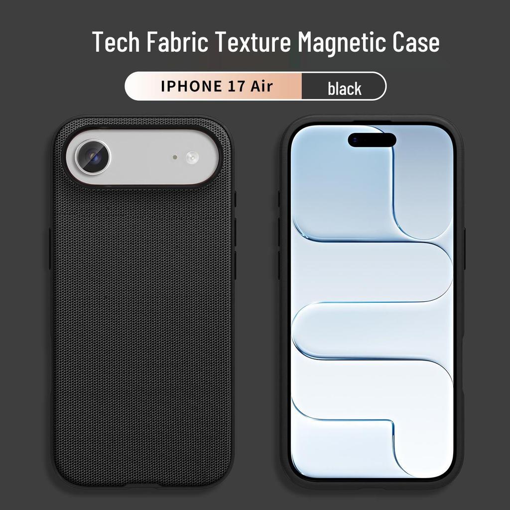 Apple 17 Pro Max Official Fabric Case | Tech Texture | iPhone 16 Magnetic | Drop Protection