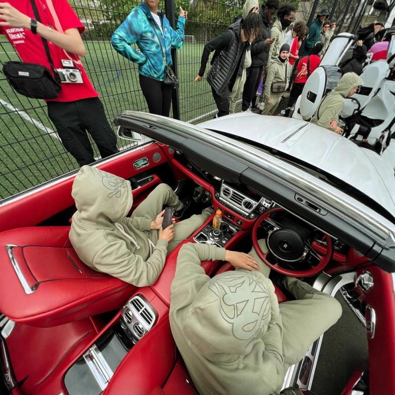 Unisex Y2K Streetwear Hoodie Jogger Set Cotton Blend Loose Fit Casual Outfit Men Women