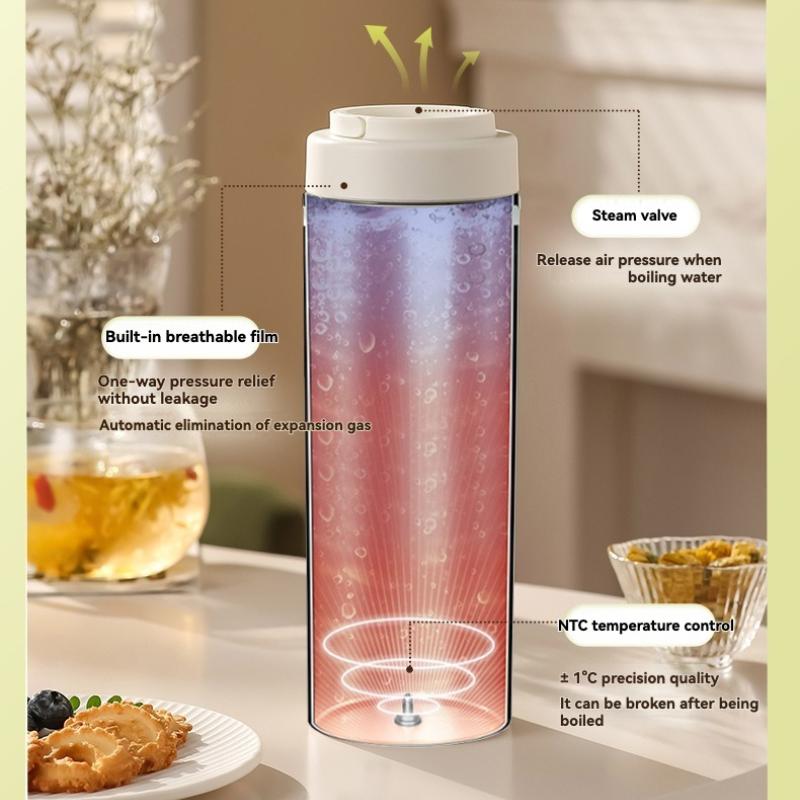 Компактный дорожный чайник 550 мл 300 Вт Быстрое кипячение 4 точные настройки температуры Внутренняя часть из нержавеющей стали 316 Портативная чашка для горячей воды