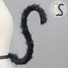 Handmade Simulated Hamster Ear Headband Cos Beast Ear Tail Set Lolita Kc Plush Cute Hamster Headdress