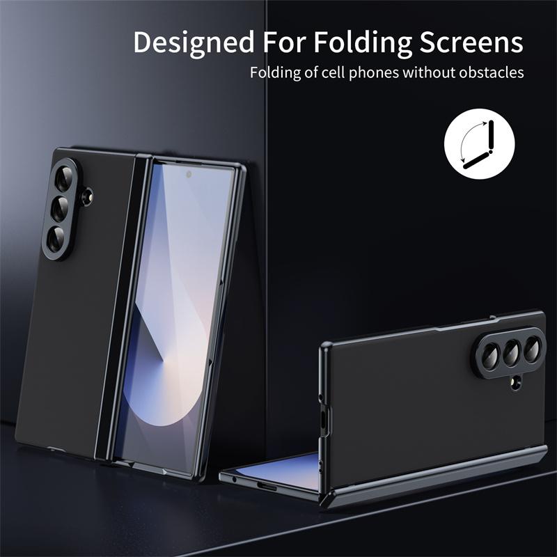 Матовый защитный чехол для Samsung Galaxy Z Fold 7 G Z Fold 6 Чехол со встроенной защитой экрана Защита всего корпуса и шарнира