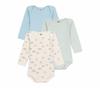 Комплект боди с длинным рукавом Petit Bateau Разноцветный 12 74см (Набор из 3 предметов), A0EEO, 1, Месяцы,
