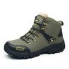 Модные осенне-зимние мужские походные ботинки, водонепроницаемые, нескользящие, походные мужские кроссовки, теплые флисовые короткие ботинки