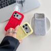 Зимний теплый однотонный пушистый плюшевый чехол для телефона iPhone 17 Air 16 15 14 13 Pro Max Ударопрочный защитный чехол