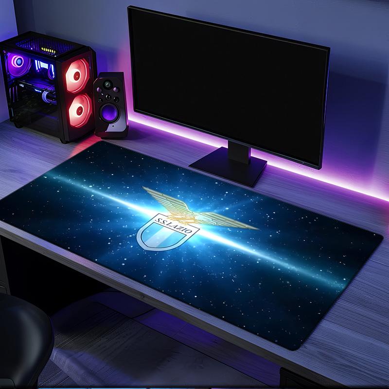 Lazio Football Club Emblem Mouse Pad, Rubber Base, Mouse Pad for Gamers and Office Use, Gaming Desk , Easy To Clean Mat Christmas fan gifts