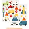 Decals - Transportation - 2 Sheets of 12.2 X 15.3 Cm