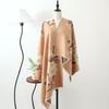 Feifei Imitation Cashmere Versatile Air Conditioner Shawl Shawl Shawl Silk Scarf Long Scarf Camellia