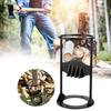 Metal Wood Splitter Heavy Duty Log Splitter Manual Kindling Splitter Wedge Outdoor Camping Cooking Portable Firewood Splitting Tool