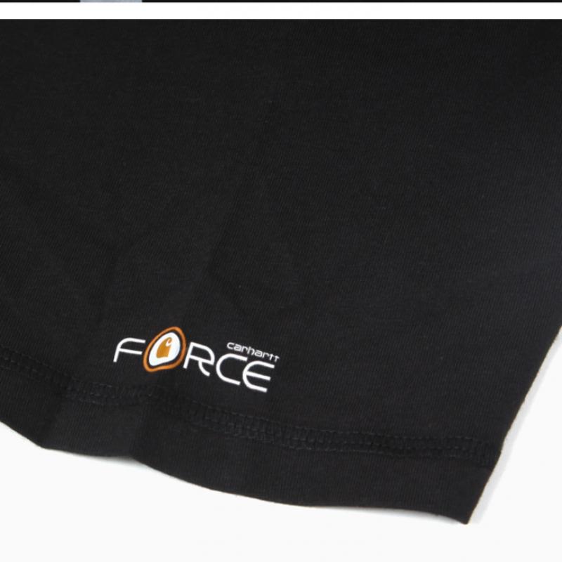 carhartt 100410  Force Cotton Del Monte Pocket Short Sleeve Tee Black 6018 6018