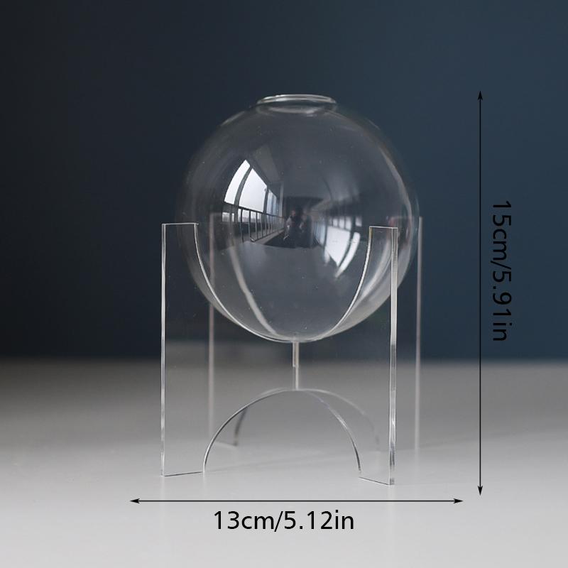 1 набор вазы в форме шара, современная ваза в форме шара, скандинавская пластиковая ваза, прозрачная акриловая стеклянная ваза, уникальная, 13 стилей
