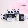 1pcs Panda Mood Eraser with Pencil Sharpener Rubber Cleaning Tools Office School Student