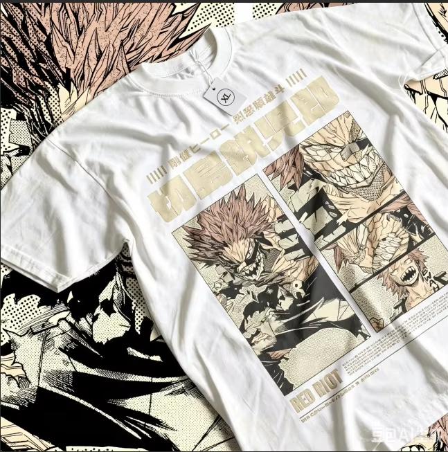 2026 Новая летняя аниме-футболка унисекс My Hero Academia Бакуго Кацуки и Кирисима Эйдзиро с принтом манга-графики